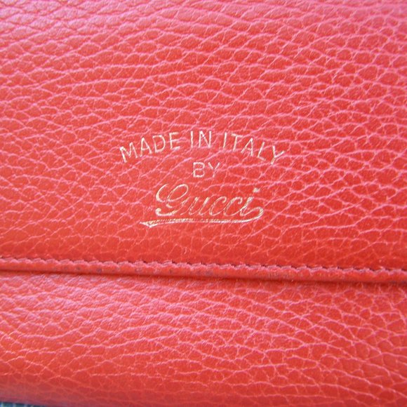 EUC Gucci Long Red Leather Wallet - Picture 3 of 13